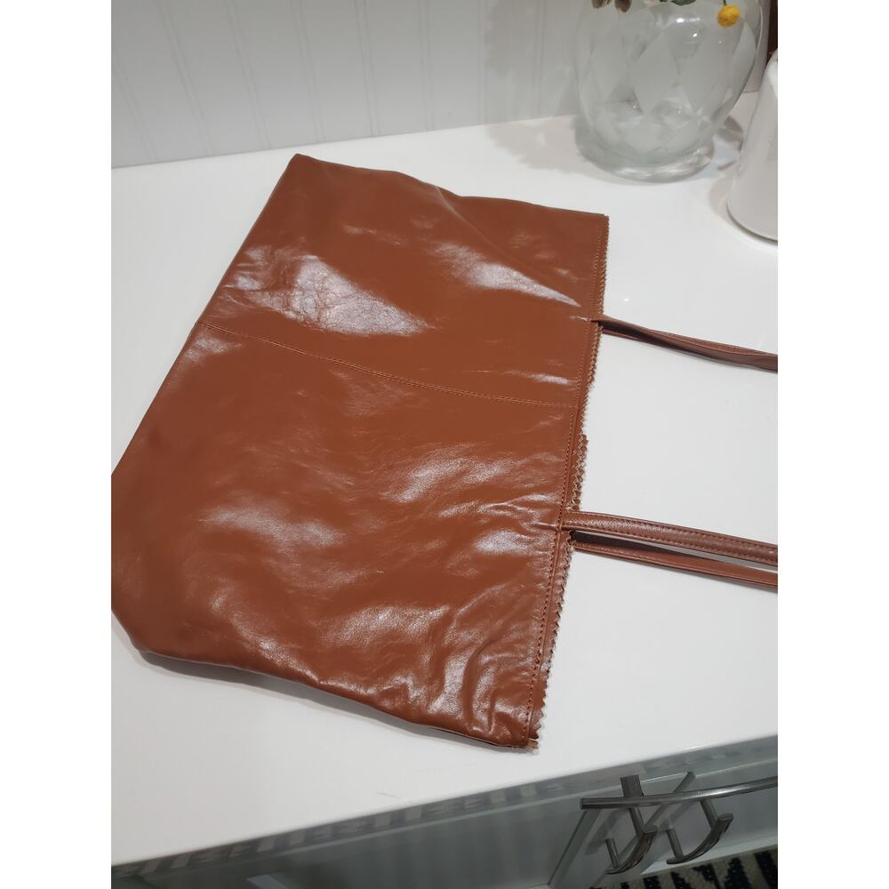Latico Lether Cognac Brown Slouchy Tote - Picture 7 of 7